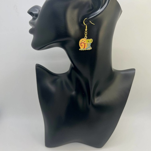 Spongebob Earrings - Gary The Snail Earrings - Nickelodeon Cartoon Earrings - Picture 8 of 10